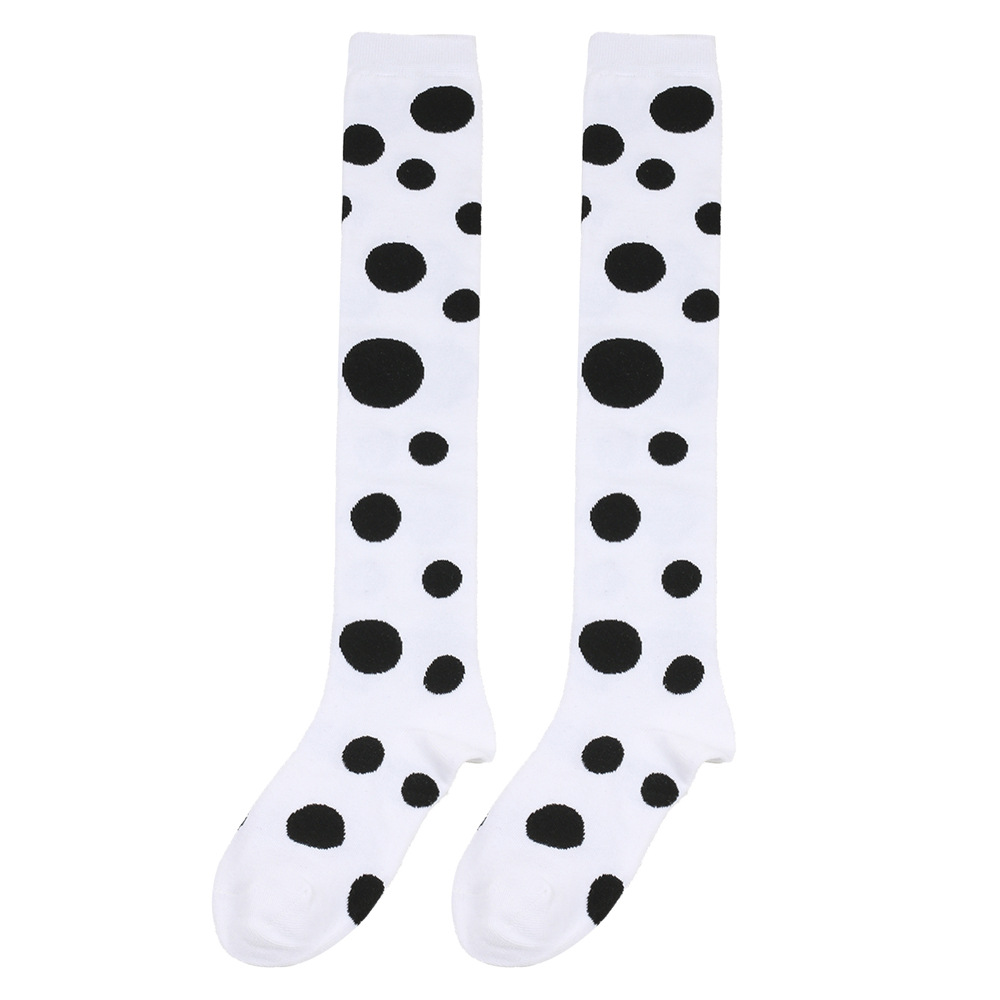 Womens Fashion Colorful Polka Dot Over-the-Knee Socks